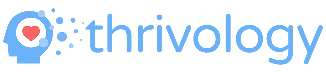 Thrivology logo image.